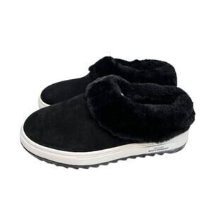 Blondo Slippers Size 6.5 Leather Suri Waterproof Slip On Fur Winter Shoes